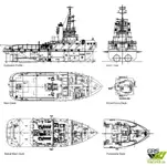 Tow boat pikeun dijual