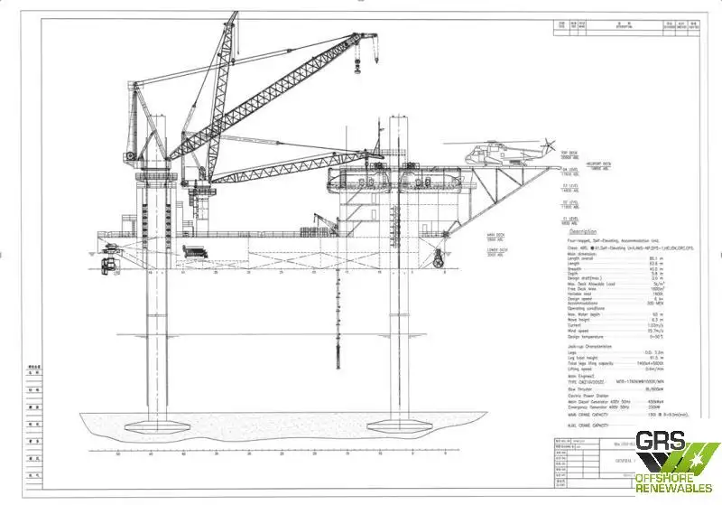 Rig pengeboran jack-up keur dijual