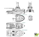 Tow boat pikeun dijual