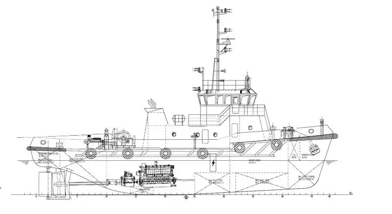 Tow boat pikeun dijual