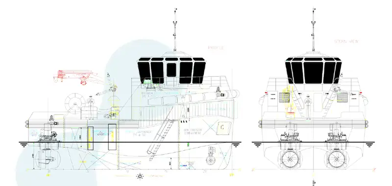 Tow boat pikeun dijual